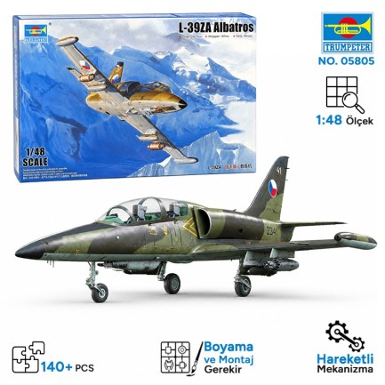 Trumpeter - Trumpeter 05805 L-39ZA Albatro Maket Model Kit