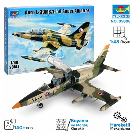 Trumpeter - Trumpeter 05806 Aero L-39MS/L-59 Super Albatros Maket Model Kit