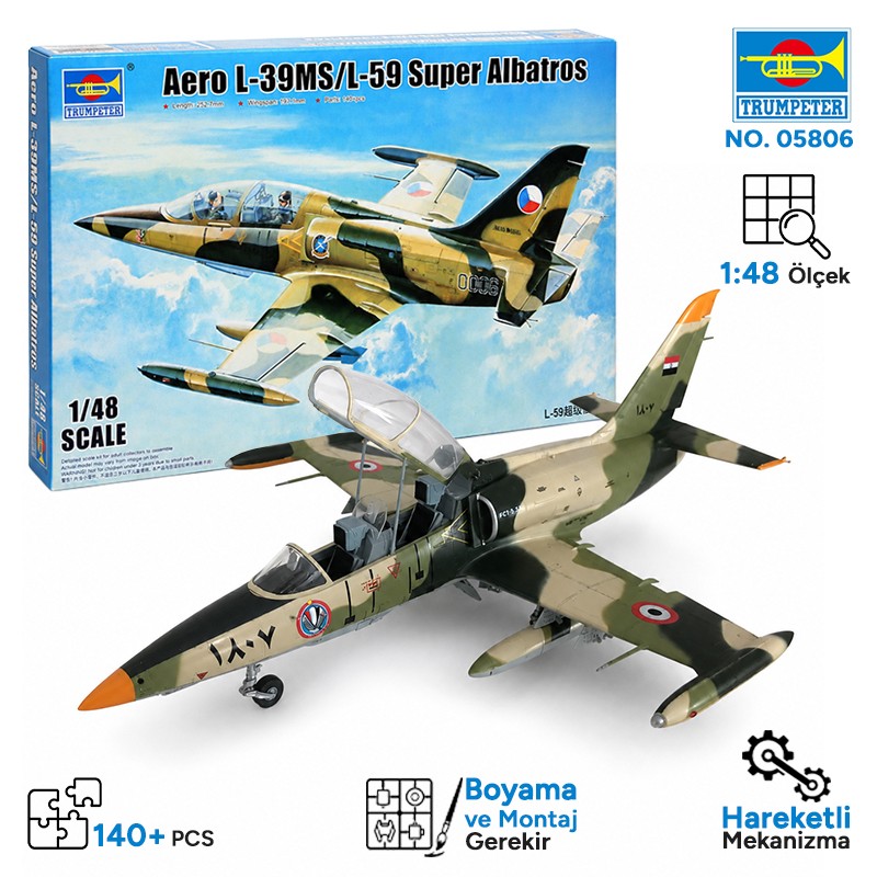 Trumpeter 05806 Aero L-39MS/L-59 Super Albatros Maket Model Kit