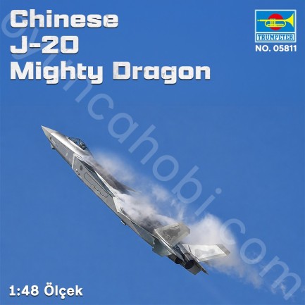 Trumpeter 05811 Chinese J-20 Mighty Dragon Maket Model Kit - Thumbnail