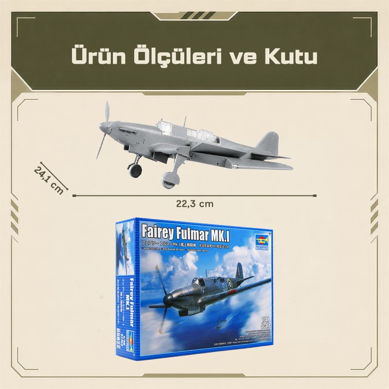 Trumpeter 05822 Fairey Fulmar MK.I Maket Model Kit
