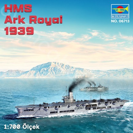 Trumpeter 06713 HMS Ark Royal 1939 Maket Model Kit - Thumbnail