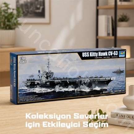 Trumpeter 06714 USS Kitty Hawk CV-63 Maket Model Kit - Thumbnail