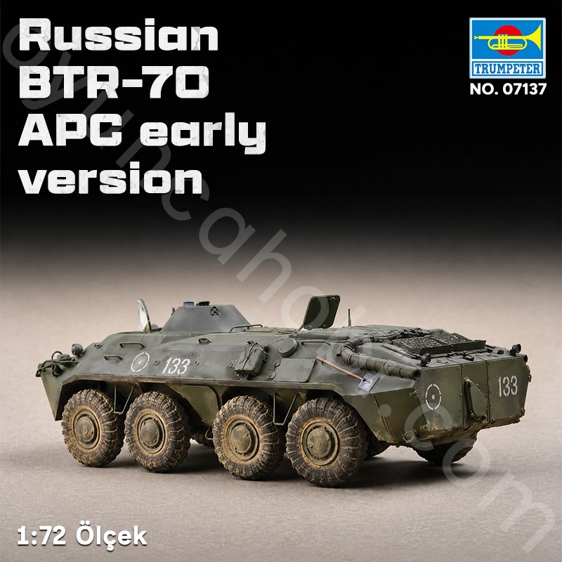 Trumpeter 07137 Russian BTR-70 APC early version Maket Model Kit