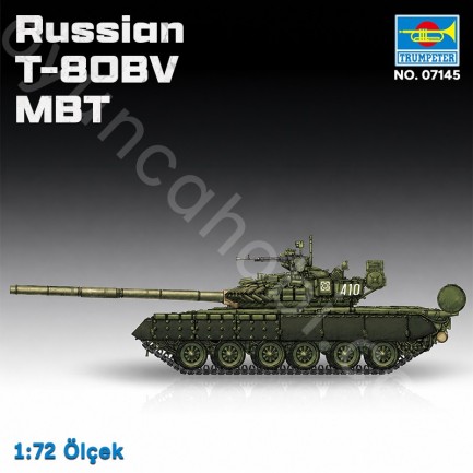 Trumpeter 07145 Russian T-80BV MBT Maket Model Kit - Thumbnail