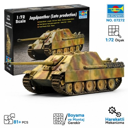 Trumpeter - Trumpeter 07272 Jagdpanther (Late production) Maket Model Kit