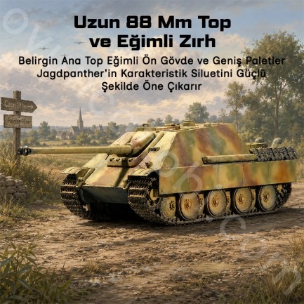 Trumpeter 07272 Jagdpanther (Late production) Maket Model Kit - Thumbnail