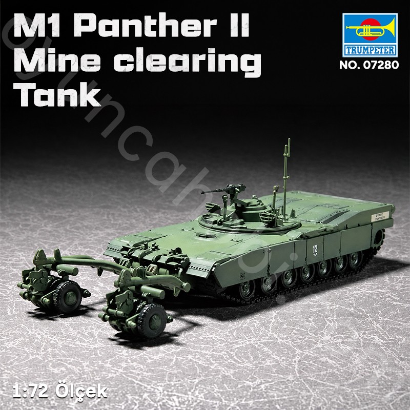 Trumpeter 07280 M1 Panther II Mine clearing Tank Maket Model Kit