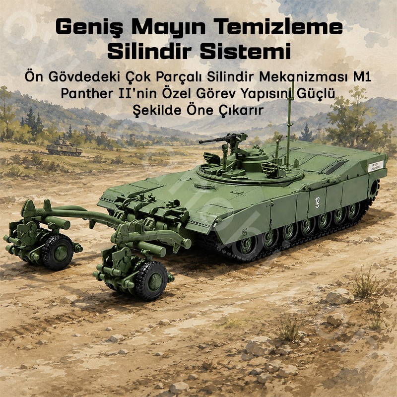 Trumpeter 07280 M1 Panther II Mine clearing Tank Maket Model Kit