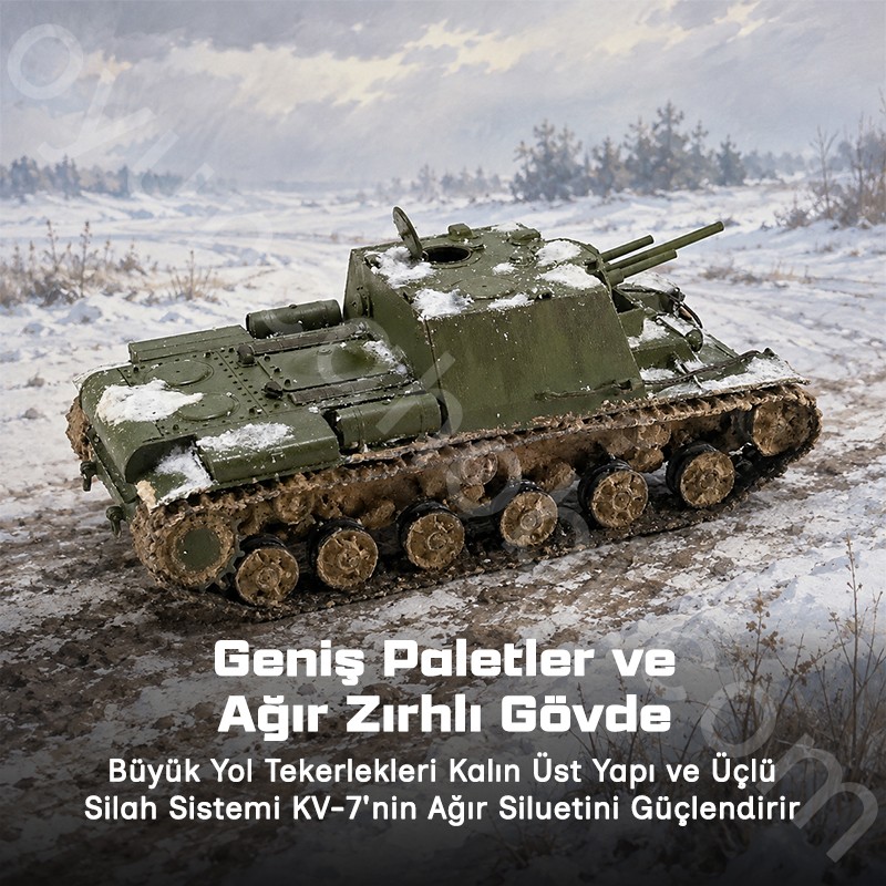 Trumpeter 09503 Soviet KV-7 Mod 1941 Maket Model Kit