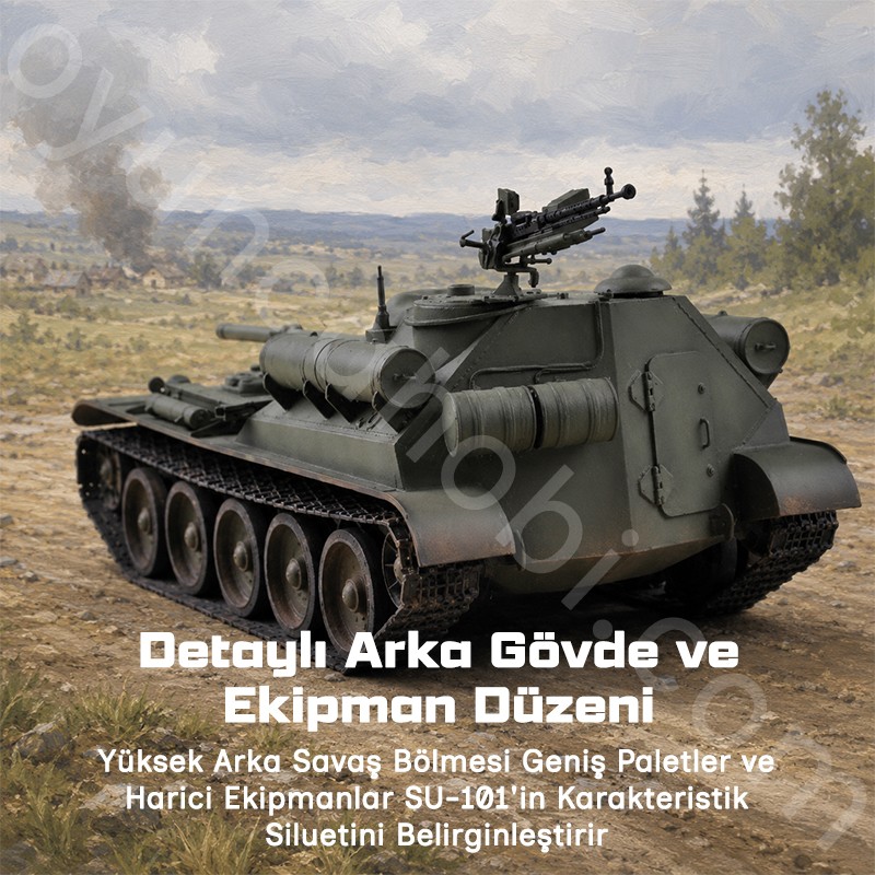 Trumpeter 09505 Soviet SU-101 SPA Maket Model Kit