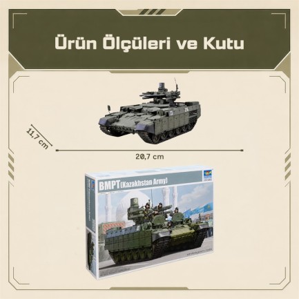 Trumpeter 09506 BMPT(Kazakhstan Army) Maket Model Kit - Thumbnail