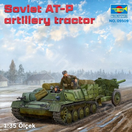 Trumpeter 09509 Soviet AT-P artillery tractor Maket Model Kit - Thumbnail