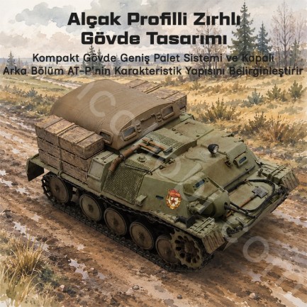 Trumpeter 09509 Soviet AT-P artillery tractor Maket Model Kit - Thumbnail