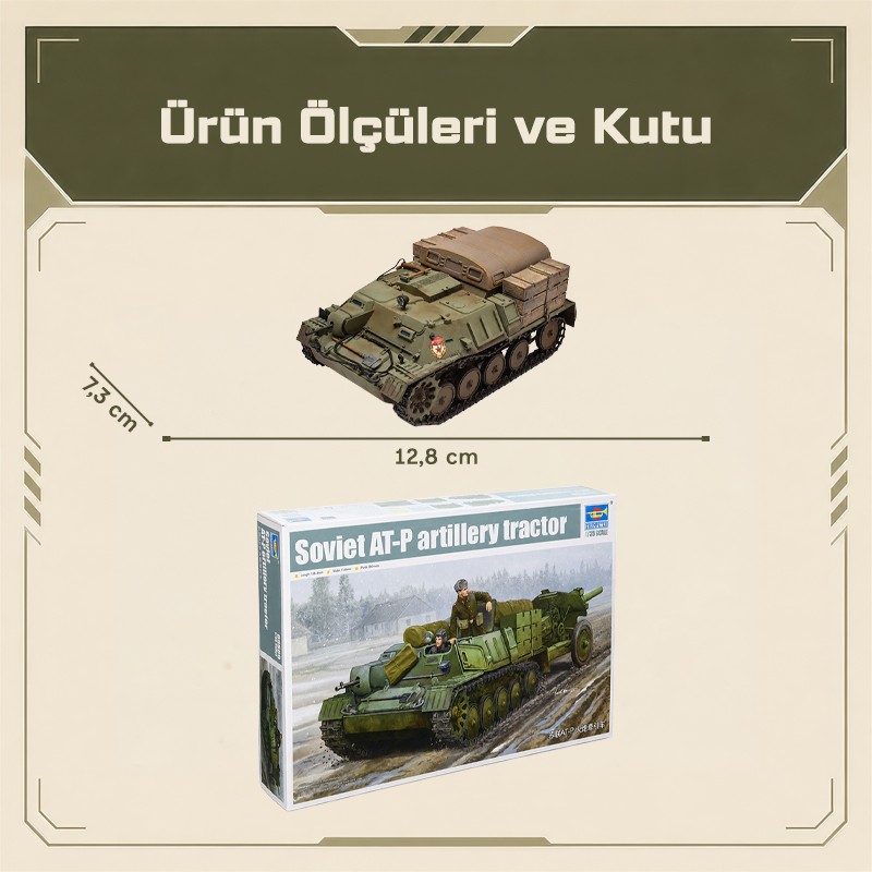 Trumpeter 09509 Soviet AT-P artillery tractor Maket Model Kit