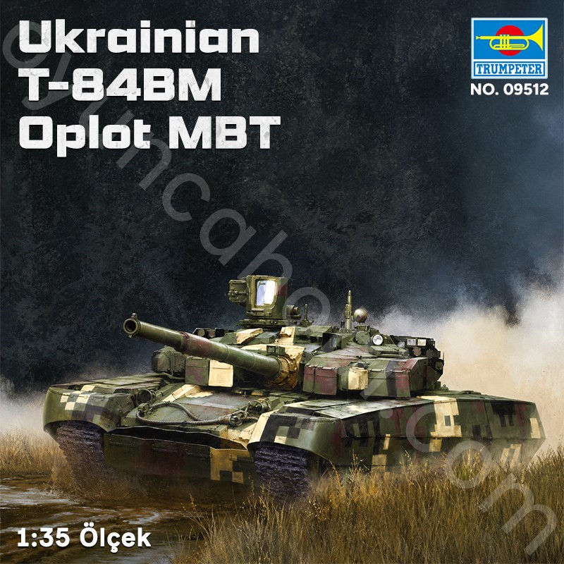 Trumpeter 09512 Ukrainian T-84BM Oplot MBT Maket Model Kit