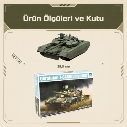 Trumpeter 09512 Ukrainian T-84BM Oplot MBT Maket Model Kit - Thumbnail