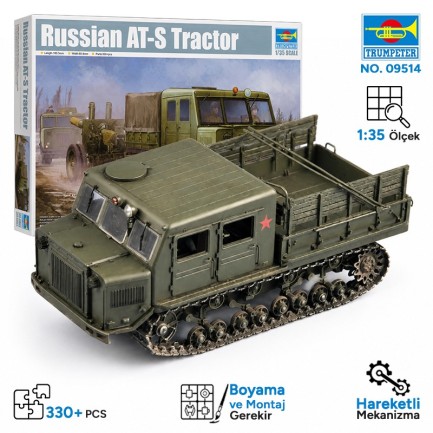 Trumpeter - Trumpeter 09514 Russian AT-S Tractor Maket Model Kit