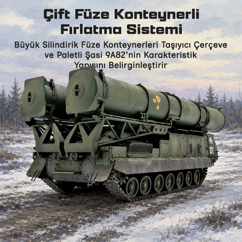 Trumpeter 09518 Russian S-300V 9A82 SAM Maket Model Kit