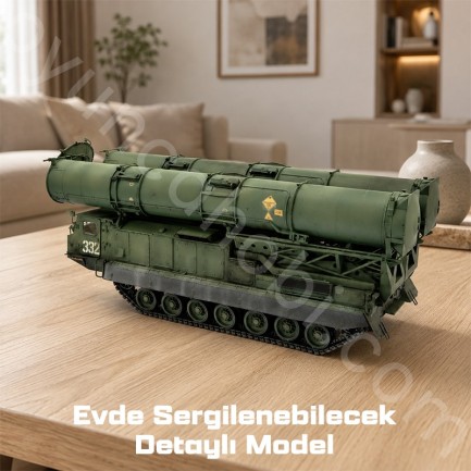 Trumpeter 09518 Russian S-300V 9A82 SAM Maket Model Kit - Thumbnail