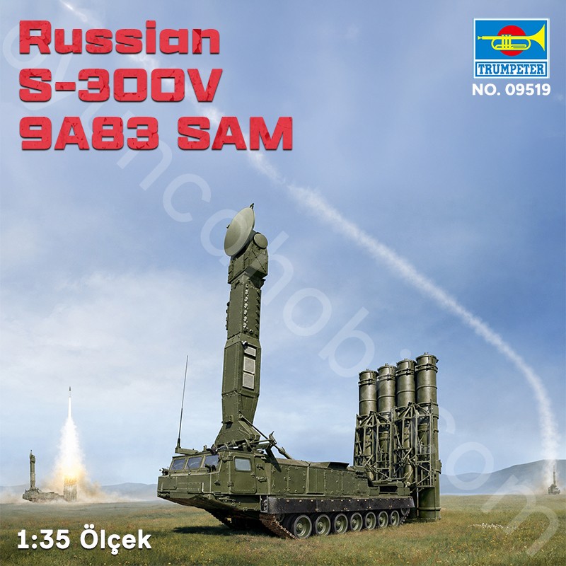 Trumpeter 09519 Russian S-300V 9A83 SAM Maket Model Kit