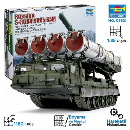 Trumpeter - Trumpeter 09521 Russian S-300V 9A85 SAM Maket Model Kit