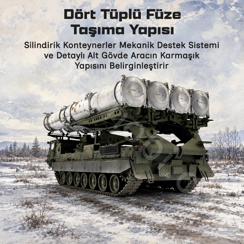Trumpeter 09521 Russian S-300V 9A85 SAM Maket Model Kit
