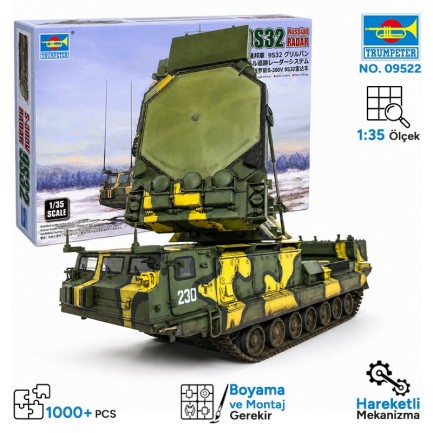 Trumpeter - Trumpeter 09522 Russian S-300V 9S32 RADAR Maket Model Kit