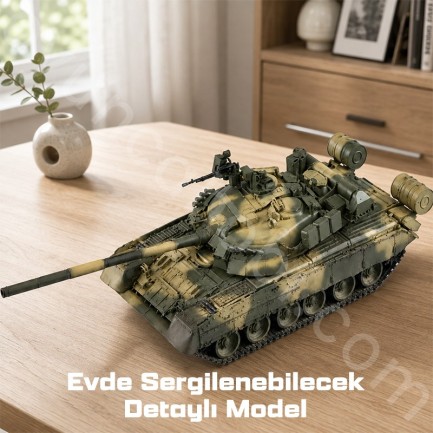 Trumpeter 09525 Russian T-80U MBT Maket Model Kit - Thumbnail