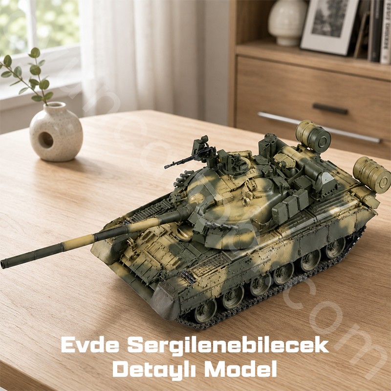 Trumpeter 09525 Russian T-80U MBT Maket Model Kit