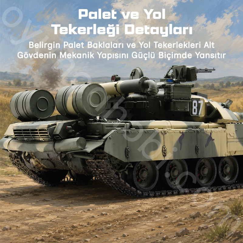 Trumpeter 09527 Russian T-80UD MBT Maket Model Kit