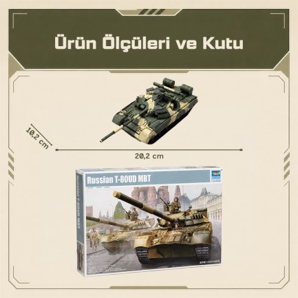 Trumpeter 09527 Russian T-80UD MBT Maket Model Kit - Thumbnail
