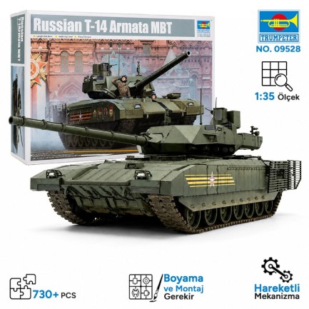 Trumpeter - Trumpeter 09528 Russian T-14 Armata MBT Maket Model Kit