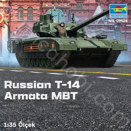 Trumpeter 09528 Russian T-14 Armata MBT Maket Model Kit - Thumbnail