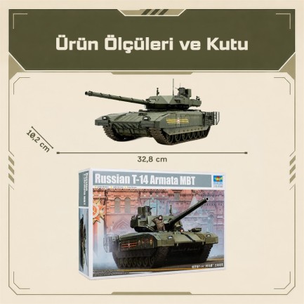 Trumpeter 09528 Russian T-14 Armata MBT Maket Model Kit - Thumbnail