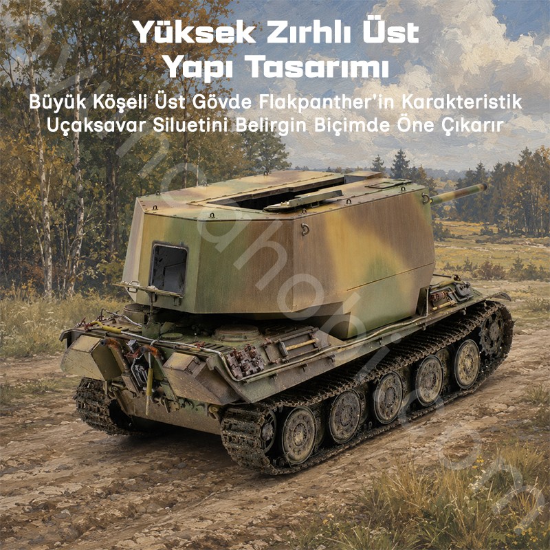 Trumpeter 09530 Flakpanther w/8.8cm Flak 41 Maket Model Kit