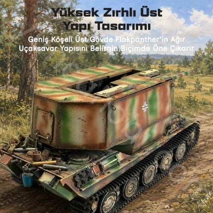 Trumpeter 09531 Flakpanther w/8.8cm Flak 36/37 Maket Model Kit - Thumbnail