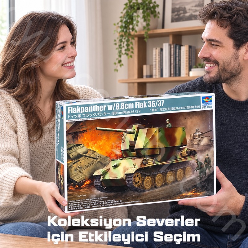 Trumpeter 09531 Flakpanther w/8.8cm Flak 36/37 Maket Model Kit