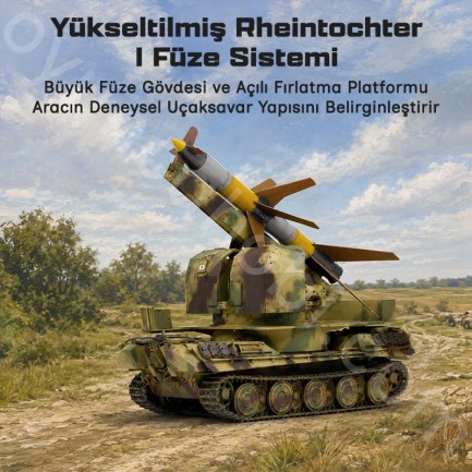 Trumpeter 09532 Flakpanther w/8.8cm Flakrakete Rheintochter I Maket Model Kit - Thumbnail