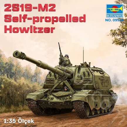 Trumpeter 09534 2S19-M2 Self-propelled Howitzer Maket Model Kit - Thumbnail