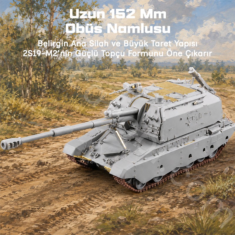 Trumpeter 09534 2S19-M2 Self-propelled Howitzer Maket Model Kit