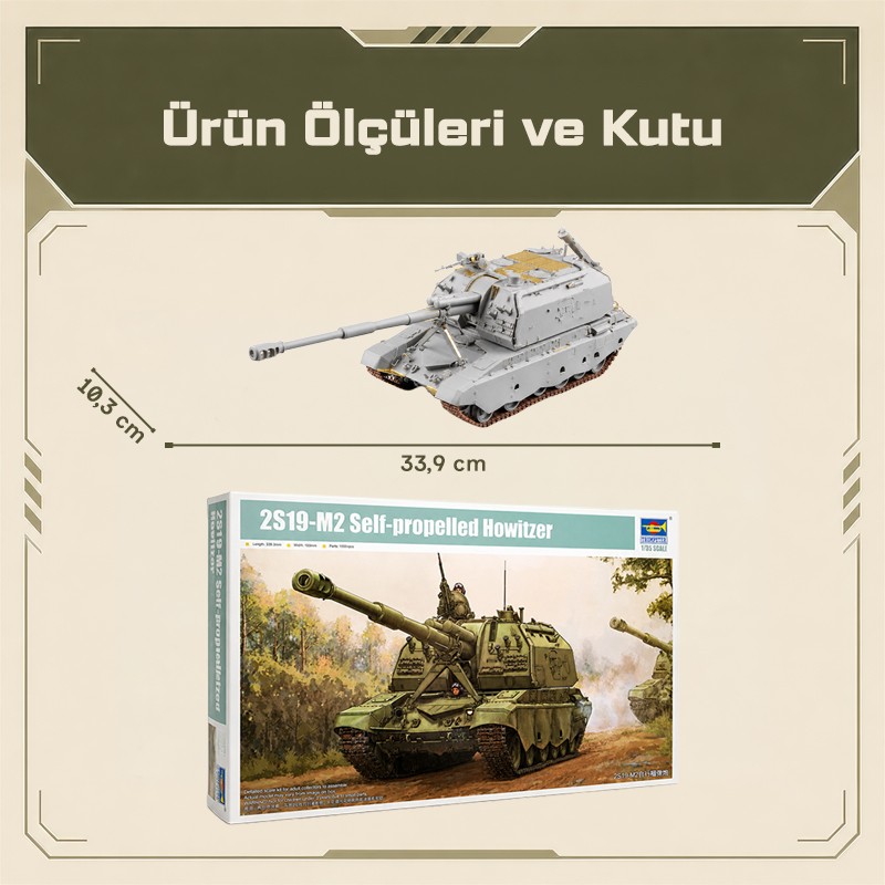 Trumpeter 09534 2S19-M2 Self-propelled Howitzer Maket Model Kit
