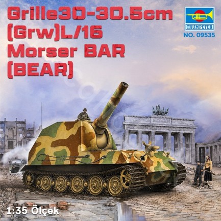 Trumpeter 09535 Grille30-30.5cm(Grw)L/16 Morser BAR (BEAR) Maket Model Kit - Thumbnail