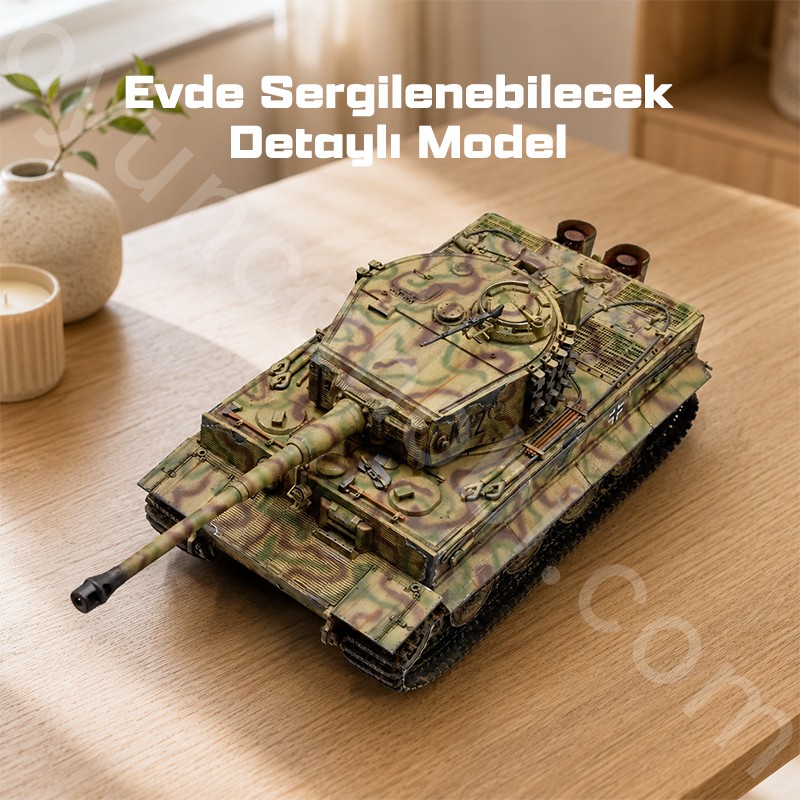 Trumpeter 09540 Pz.Kpfw.VI Ausf.E Sd.Kfz.181 Tiger I (Late Production) w/Zimmerit Maket Model Kit