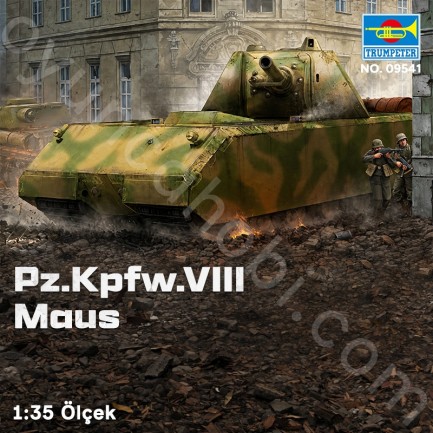 Trumpeter 09541 Pz.Kpfw.VIII Maus Maket Model Kit - Thumbnail