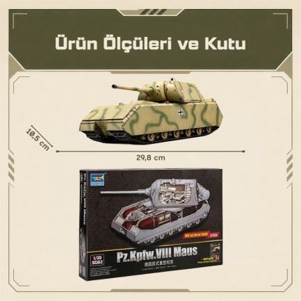 Trumpeter 09541 Pz.Kpfw.VIII Maus Maket Model Kit - Thumbnail