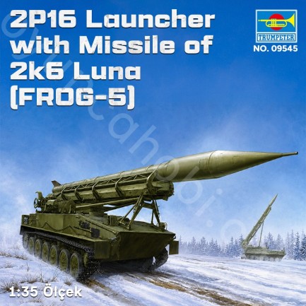 Trumpeter 09545 2P16 Launcher with Missile of 2k6 Luna (FROG-5) Maket Model Kit - Thumbnail