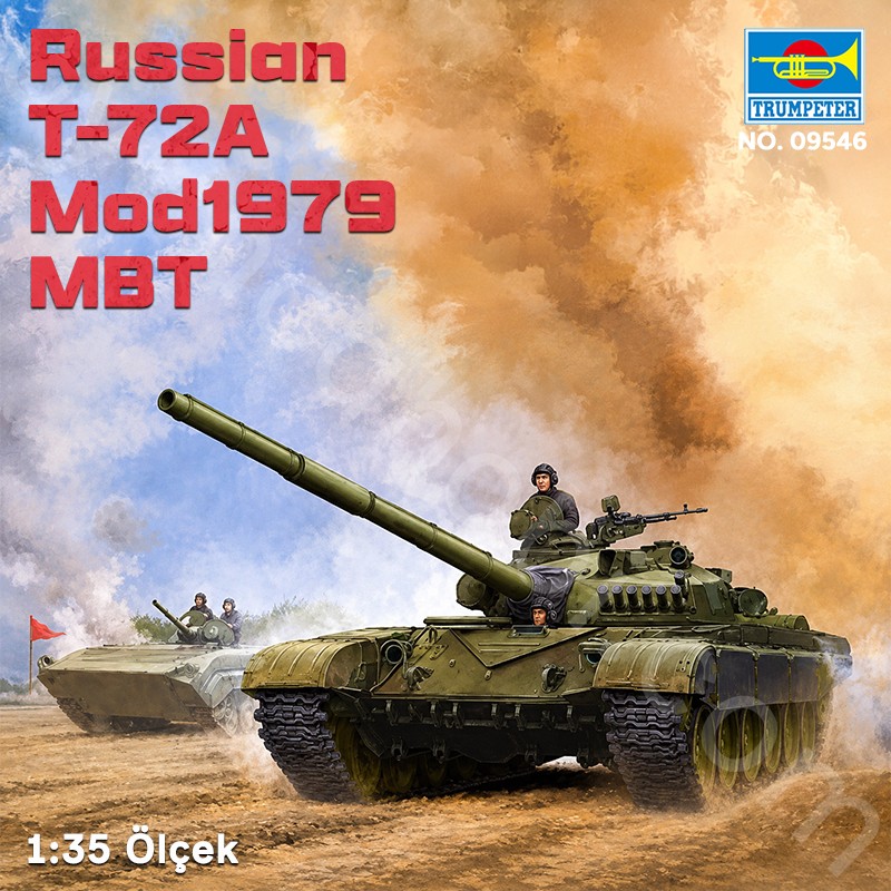 Trumpeter 09546 Russian T-72A Mod1979 MBT Maket Model Kit