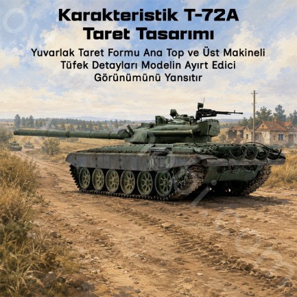 Trumpeter 09546 Russian T-72A Mod1979 MBT Maket Model Kit - Thumbnail