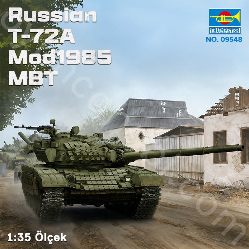 Trumpeter 09548 Russian T-72A Mod1985 MBT Maket Model Kit